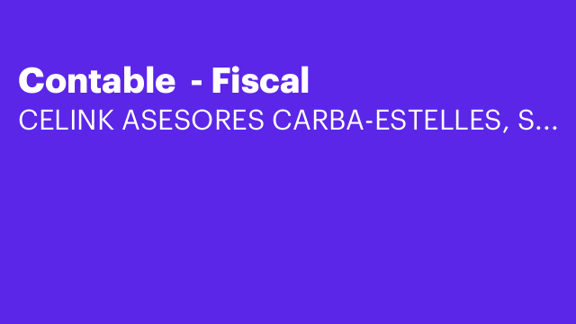 Contable  - Fiscal
