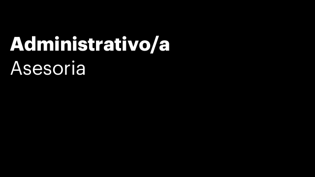 Administrativo/a