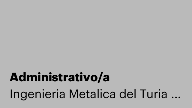Administrativo/a