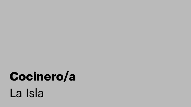 Cocinero/a