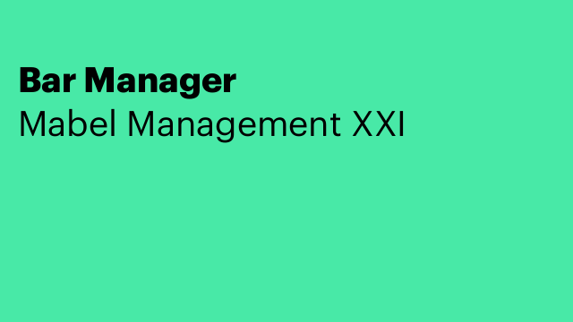 Bar Manager