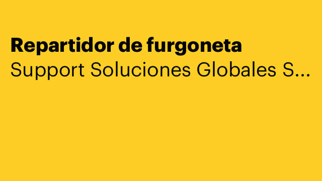 Repartidor de furgoneta