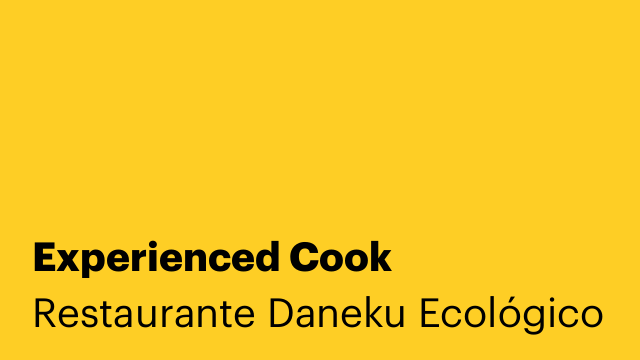 Experienced Cook
