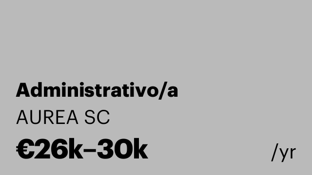 Administrativo/a