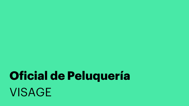 Oficial de Peluquería