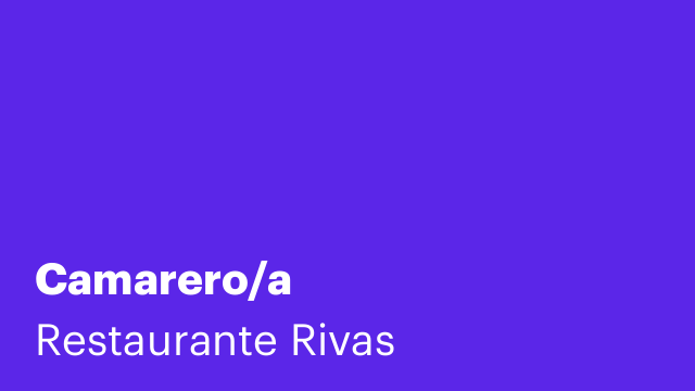 Camarero/a