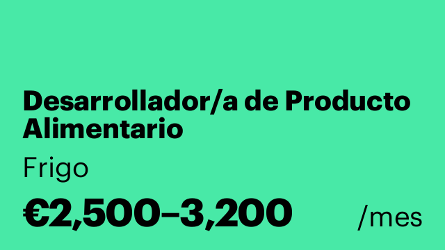 Desarrollador/a de Producto Alimentario