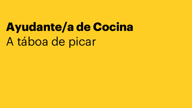 Ayudante/a de Cocina