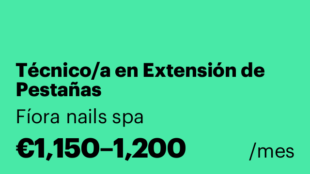 Técnico/a en Extensión de Pestañas