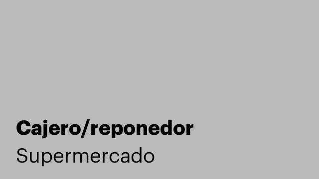 Cajero/reponedor