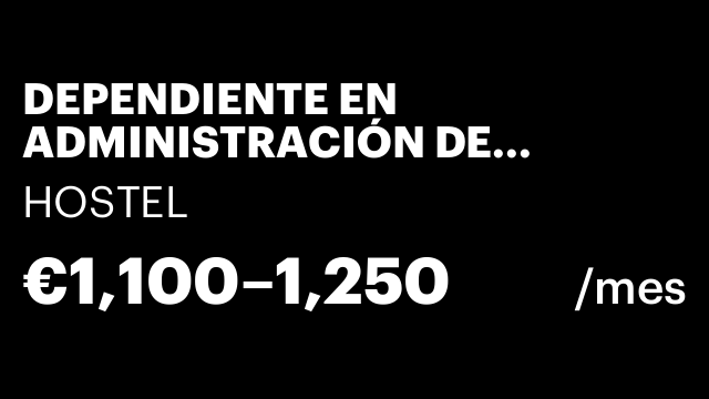 DEPENDIENTE EN ADMINISTRACIÓN DE LOTERÍAS