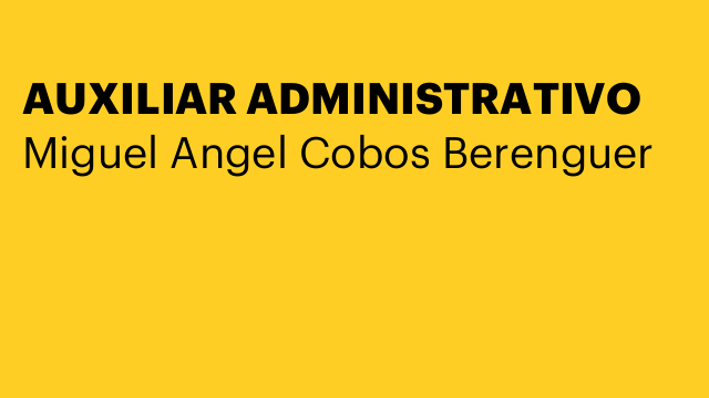 AUXILIAR ADMINISTRATIVO