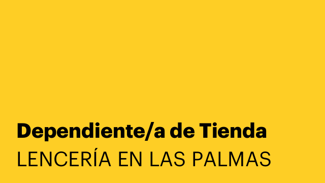 Dependiente/a de Tienda