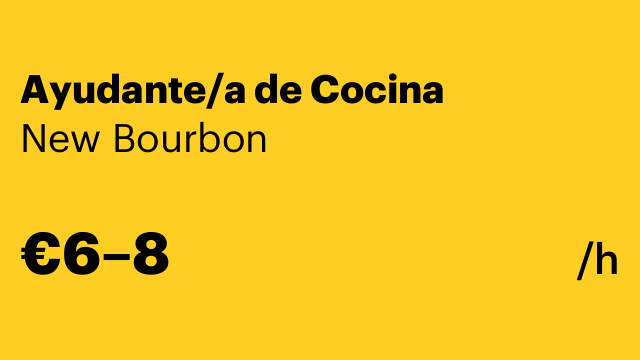 Ayudante/a de Cocina