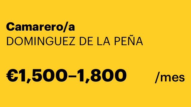 Camarero/a