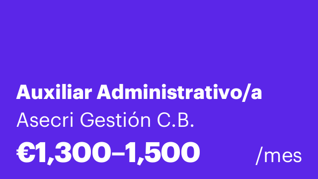 Auxiliar Administrativo/a