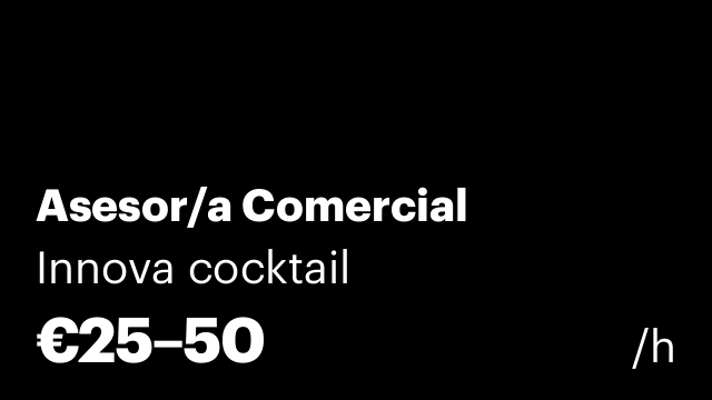 Asesor/a Comercial