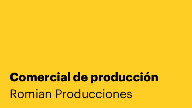 Comercial de producción