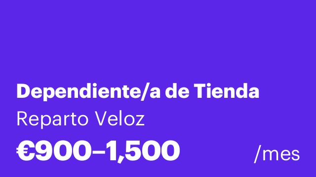 Dependiente/a de Tienda