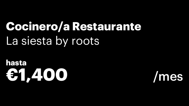 Cocinero/a Restaurante