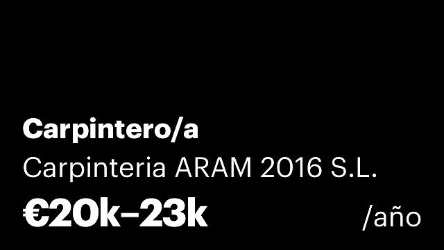 Carpintero/a