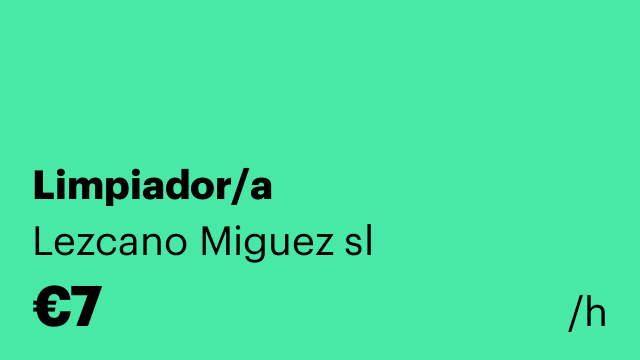 Limpiador/a