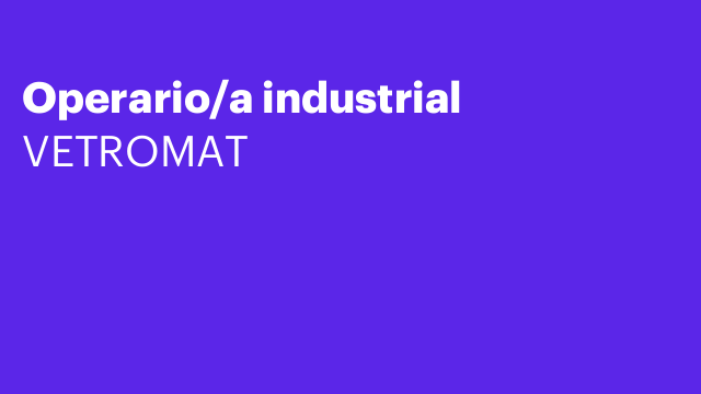 Operario/a industrial