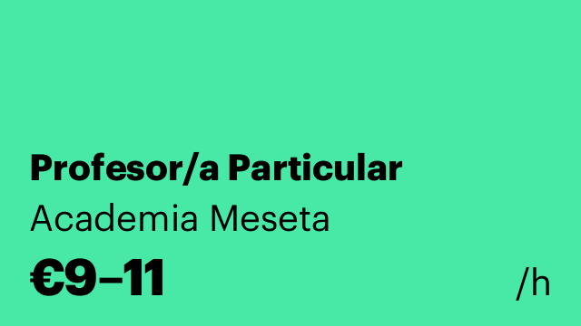 Profesor/a Particular