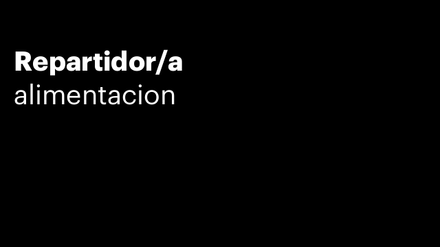 Repartidor/a