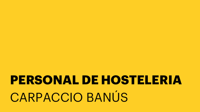 PERSONAL DE HOSTELERIA