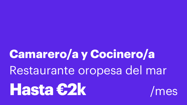 Camarero/a y Cocinero/a