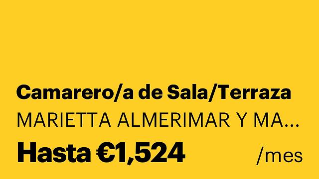 Camarero/a de Sala/Terraza