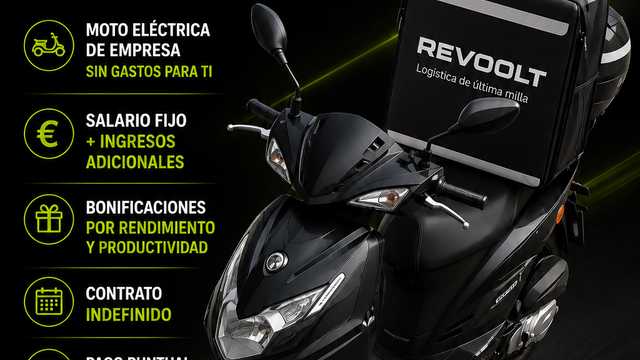 REPARTE EN MADRID CON MOTO ELÉCTRICA DE EMPRESA
