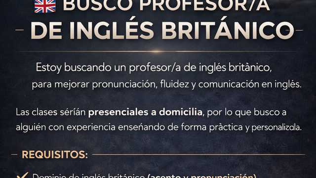 Profesor/a de Inglés