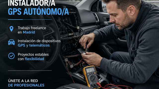 Técnico autónomo instalador GPS