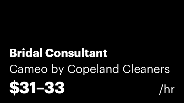 Bridal Consultant