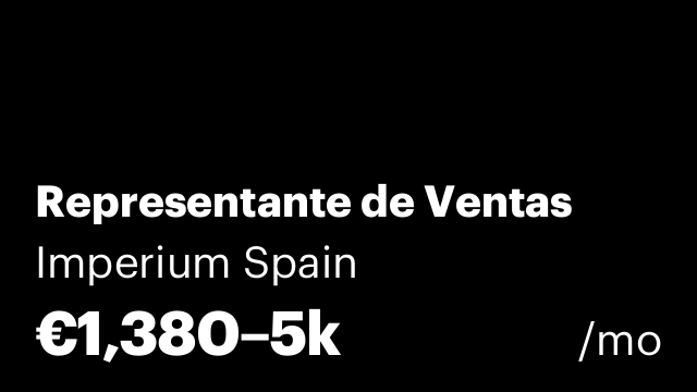 Representante de Ventas