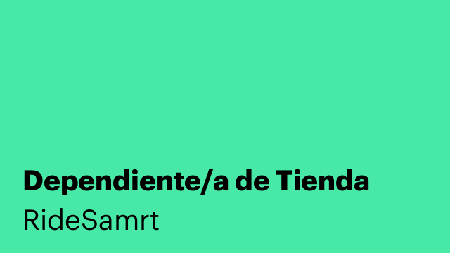 Dependiente/a de Tienda