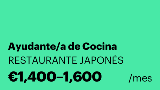 Ayudante/a de Cocina