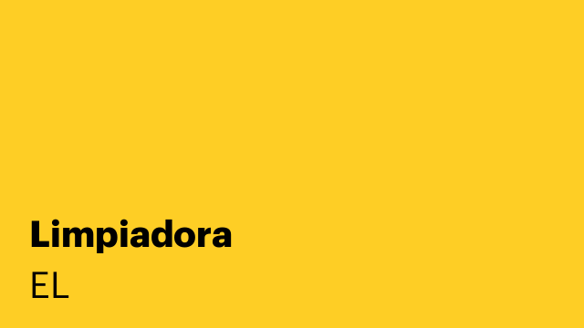 Limpiadora