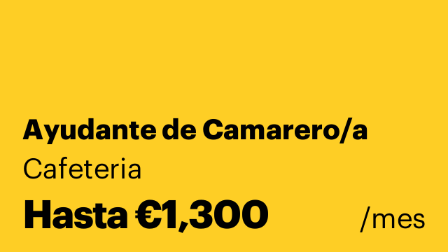 Ayudante de Camarero/a