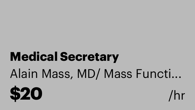 Medical Secretary