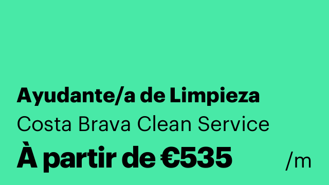 Ayudante/a de Limpieza
