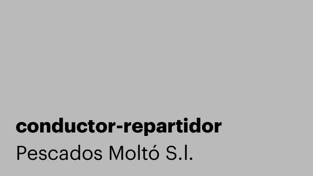 conductor-repartidor