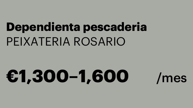 Dependienta pescaderia