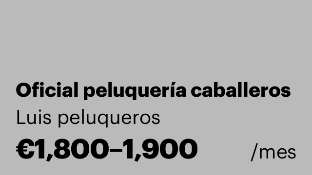 Oficial peluquería caballeros