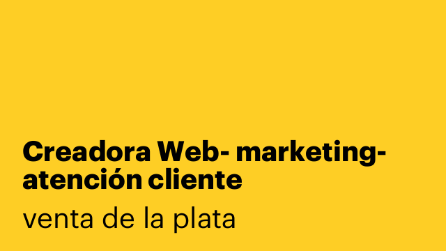 Creadora Web- marketing- atención cliente