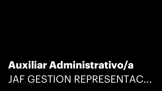 Auxiliar Administrativo/a