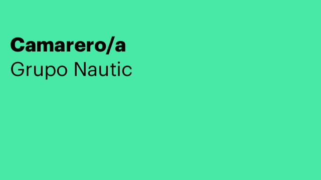 Camarero/a
