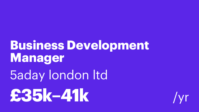 Business Development Manager